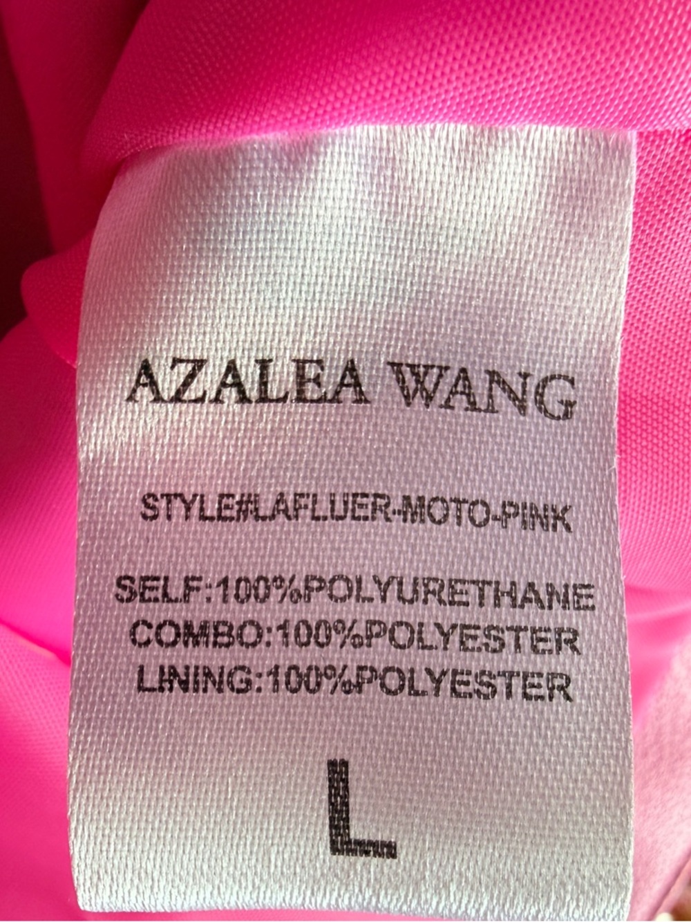 Azalea Wang Spring Fever Floral Moto Jacket NWT Size Large - Picture 11 of 11